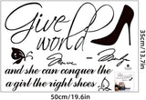1pc Inspirational Wall Stickers, Motivational Wall Decals, Peel And Stick Vinyl Wall Quotes Stickers, Removable Positive Saying Word Decal For Bedroom Office School Classroom  size 50x70 dm350030