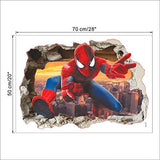 3D Effect Spiderman Wall Decal Sticker Room Decoration (50 x 70 cm) ncs14127
