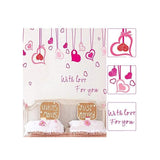 Red Love Hollow Heart Skirting Lines Wall StickerAy7202