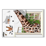 giraffe animals Background Wall Sticker for Living Room
