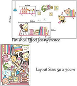 Ay7061  Wall Sticker Shelves Kids Room Decal Nursery Home Decor Removable Wall Poster PVC Wallpaper
