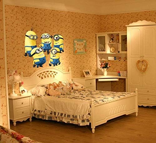 Diy Removable Wall Stickers Cartoon Minions Children Room Home Decor Wallpaper size 35x56cm nc1061