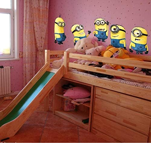 Diy Removable Wall Stickers Cartoon Minions Children Room Home Decor Wallpaper size 35x56cm nc1061