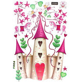 RANDWICK Castle Horse Flower Fairy Pattern Removable Wall Sticker Wallpaper Decor size 60x90  df5083
