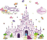 Princess Fantasy Castle Removable Wall Stickers Decals Kids Nursery Decor Art Mural