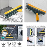 2 in 1 Floor Cleaning Brush Bathroom Tile Windows Floor Cleaning Brush with 120° Rotatable Head - Multipurpose Bathroom Floor Cleaning Brush - Floor Brush Scrubber - Without Box | Floor Cleaning Brush