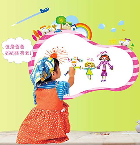 Home Find Whiteboard Writing Board Graffiti Board Wall Decals Removable Vinyl Murals Home Decor for Kids Nursery Baby Rooms size 60x90 ay9081