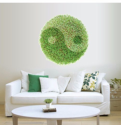 lzzfw Wall Stickers Stereo 3D Green Grass Floor Bathroom Living Room Entrance Personality Creative size 60x60 sk6006