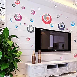 Creative Colorful Circles Wall Stickers Ay 1926