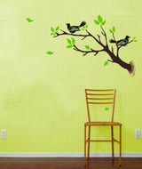 Corner Branch and Birds' Wall Sticker Jm8168