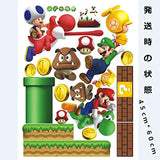 Mario Wall Sticker for Children's Room Home Decor Sticker size 45x60 ay621