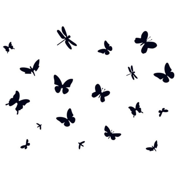Butterfly fly Print Wall Sticker Ay7076