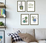 WALLSTICKER PLANTS AND FRAME size 50x70 hm71005