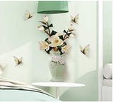 JAAMSO Royals Green Vase 3D Wall Sticker for Living Room - Floral, Nature, Garden Flowers size 50x70 sk6133