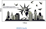 ABQ9622Statue of Liberty Luminous Stickers DIY Home Decal Wall Sticker Wallpaper Environmentally Removable Art Picture Mural Adults Teens Girls Boys Babies Bedroom Living Room Bathroom Decoration