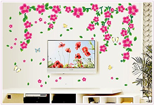 BIG BOOM® Flower Pattern Family Home Removable Wall Sticker Mural Decor size 70x50cm dlx513