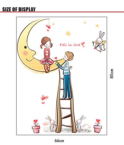 Oren Empower Love, Romance on Their Best Side Wall Sticker size 50x70 ay7066