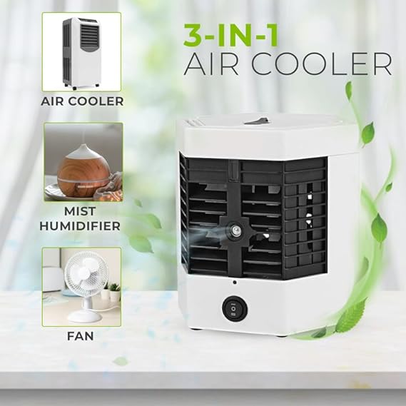 Arctic Air Ultra Pro Evaporative Air Cooler Fan - Portable 4-in-1 Cooling Solution with Humidifier, Air Purifier, and Adjustable Airflow - Effortless Cooling and Enhanced Comfort