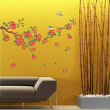 UberLyfe Shades of Pink Falling Flowers Wall Sticker Size 50x70  dlx511