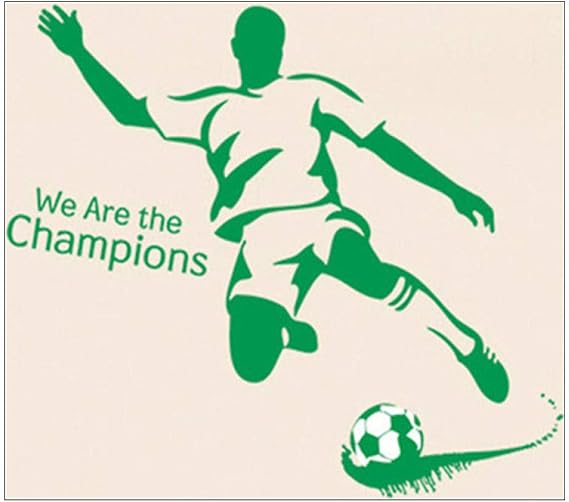 Cartoon football wall sticker, suitable for living room bedroom, children's room decoration wallpaper size 50x70cm ncs0011