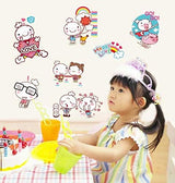 Donglei Friend Kids Room Point Sticker Wallpaper Interior Point Sticker Window/Cafe/Playroom/Wall Decoration Sheet size 50x70 ay7214w