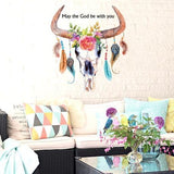 Abstract Floral & Feather Decor/Wall Art- XY8045