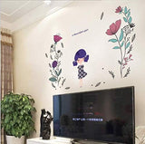 Peace Girl Wall Sticker size 60x90 sk9266  kids Sticker