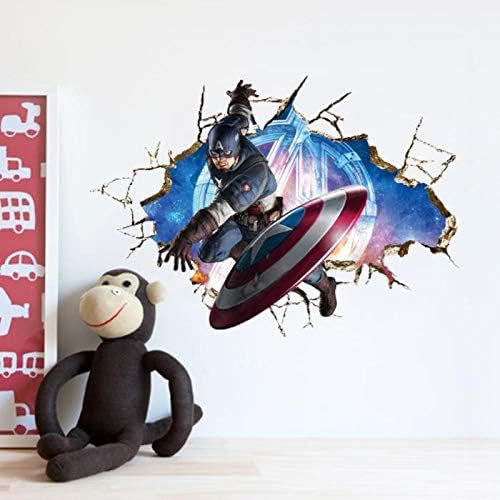 Captain america background wallpaper decorative stickers size 50x70 ncs0053