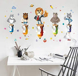 Animal World Sticker Cute Cartoon Room Nursery Children Room Stickers es size 60x90  xh9303
