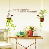SYGA DIY Modern Home Decor Hanging Pot Wall Stickers Decals Design  size 60x90 jm8331