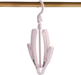 Shoe drying stand | Hanging Racks for Balcony, Cabinet, Cup Board | Hook Racks Organizer (Pink)