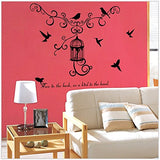 JAAMSO ROYALS 'Warm and Fun Modern Birdcage' Wall Sticker (50 cm X 70 cm) (SK7055)