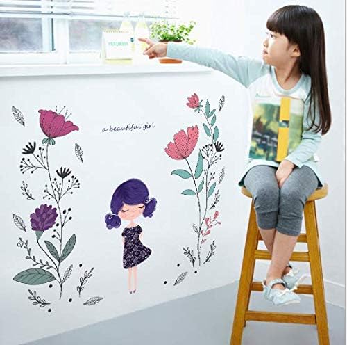 Peace Girl Wall Sticker size 60x90 sk9266  kids Sticker