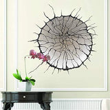 Plus Nao Wall Sticker Wall Decal Crack Crack Scary Fear Horror Concrete Fool Trick Art 3D