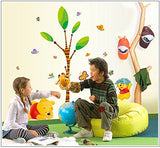 The Pooh Bear Wall Sticker Child Role of Children' S DIY Adhesive Art Poster Picture Removable Wallpaper Baby Room: Ay7044