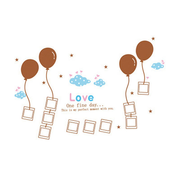 Ay868 Ketsicart Balloon Pattern PVC Household Accessary Self Adhesive Wall Sticker Window Film 60 x 90cm