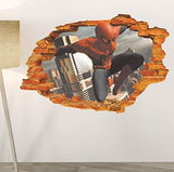 Ncs14129 game ps4 Marvels Spider-man sticker living room bedroom TV background wall sticker Marvel movie 3d Spiderman sticker ps4 Marvels Spider-man Wallpaper children room sticker