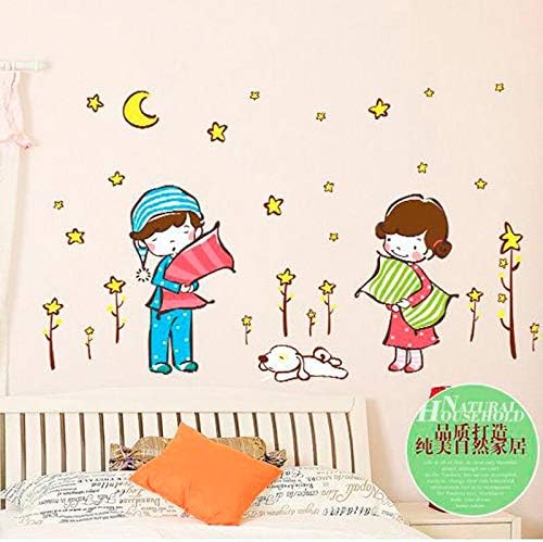 Ay7040 Sleeping Child Cartoon Wall Sticker Cartoon Home Decor Children's House Decor Decals Remove PVC Wall Stickers   Sleeping Child Cartoon Wall Sticker Cartoon Home Decor Children's House Decor Decals Remove PVC Wall Stickers