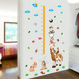 Children's room wall sticker Happy Farm Poultry Animals Height Chart Wallpaper Baby Cartoon Children'S Room Decoration Wall Stickers Nursery Measure Stickers xl8223