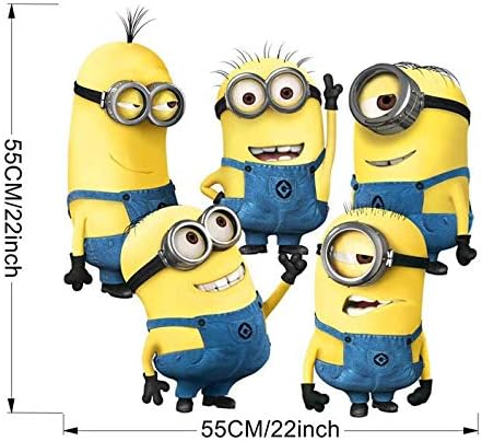Diy Removable Wall Stickers Cartoon Minions Children Room Home Decor Wallpaper size 35x56cm nc1061