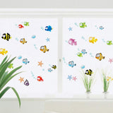 AY618 multicolour fish bathroom Wall Sticker JAAMSO ROYALS