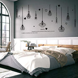 JAAMSO ROYALS Black Chandelier Self Adhesive PVC Vinyl Easy to Apply Wall Décor & Home Décor Wall Sticker  size 60x90  hm92022