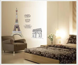 France Eiffel Tower Wall Sticker with quotes AY1930