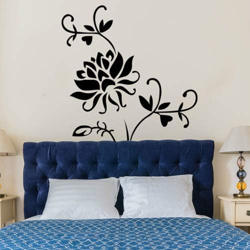 Black elegant rose wall sticker for living room bedroom background children's room home decor wallpaper