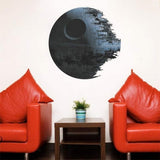 3D Death Star Star Wars Wall Sticker Removable 3D Wall Sticker Home Decor Art Clone Boy's Room Decor size 30x28 nc1441