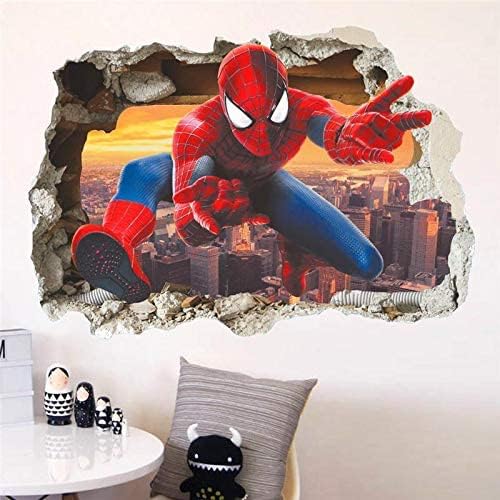 3D Effect Spiderman Wall Decal Sticker Room Decoration (50 x 70 cm) ncs14127