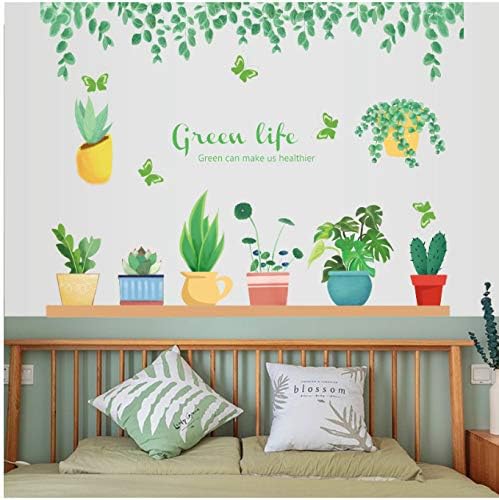 Fresh Potted Plants Wall Decal size 50x70 sk7195