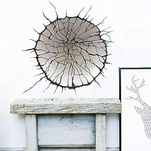 3d Broken Wall Crack Removeable Home Decor Creative Mural size 50x50  nc1475