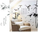 Chinese Style Ink Bamboo Wall Stickers for Bedroom Decor Sofa Background Airplane Pastrol Mural Door DIY Wall Posters Sale