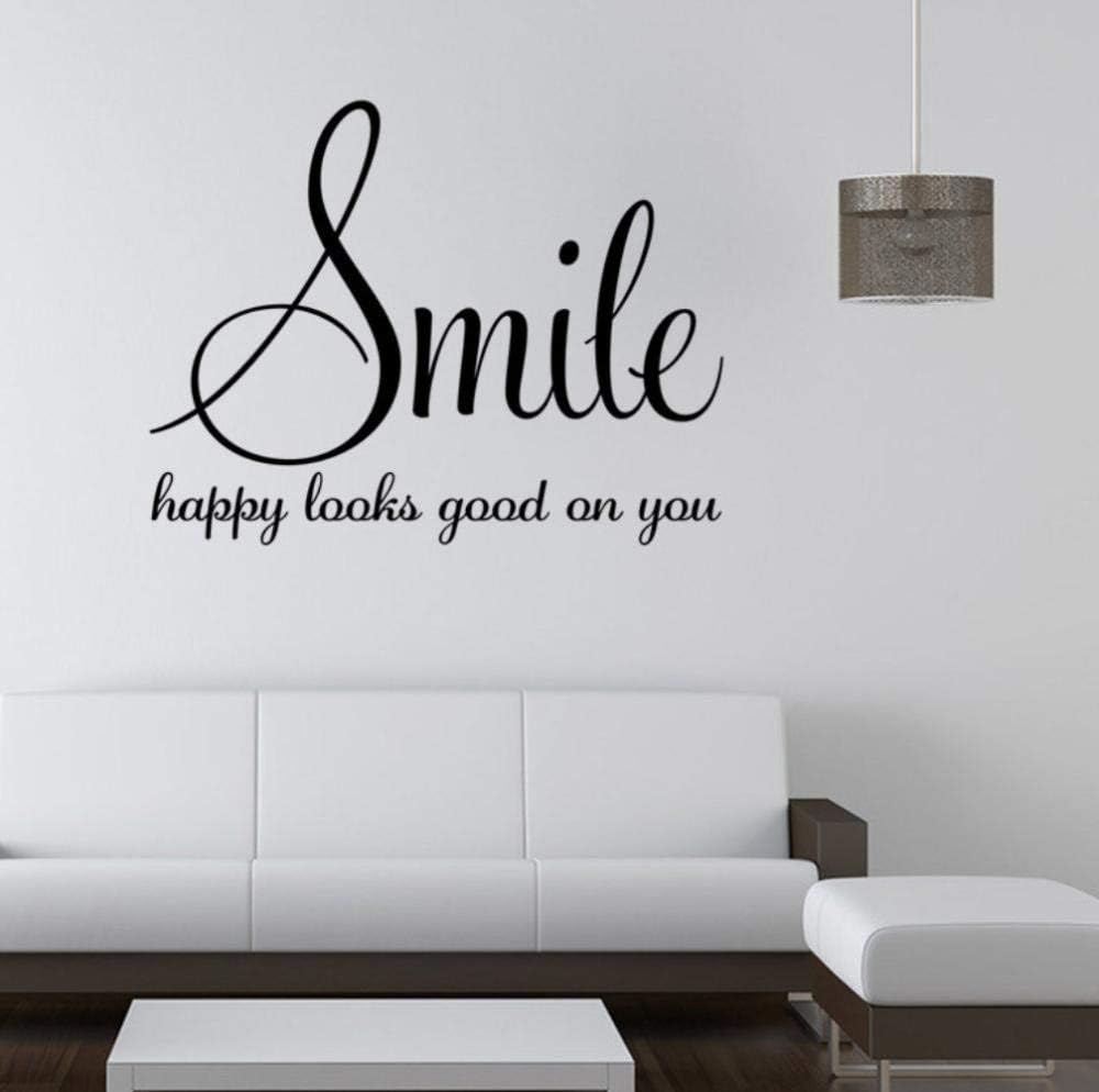 Family Words Smile Quotes Wall Sticker Poster Living Room Bedroom Wall Stickers Home Decoration Vinyl Wall Decals Quotes Sayings ize 58 × 45 cm dzr2110
